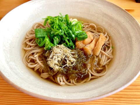 温まる〜☆きざみおぼろ蕎麦